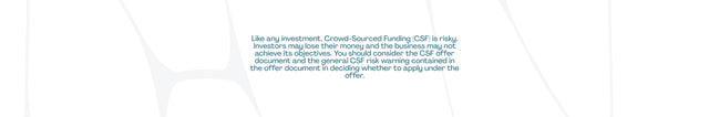 Crowd-Sourced Funding (CSF) disclaimer